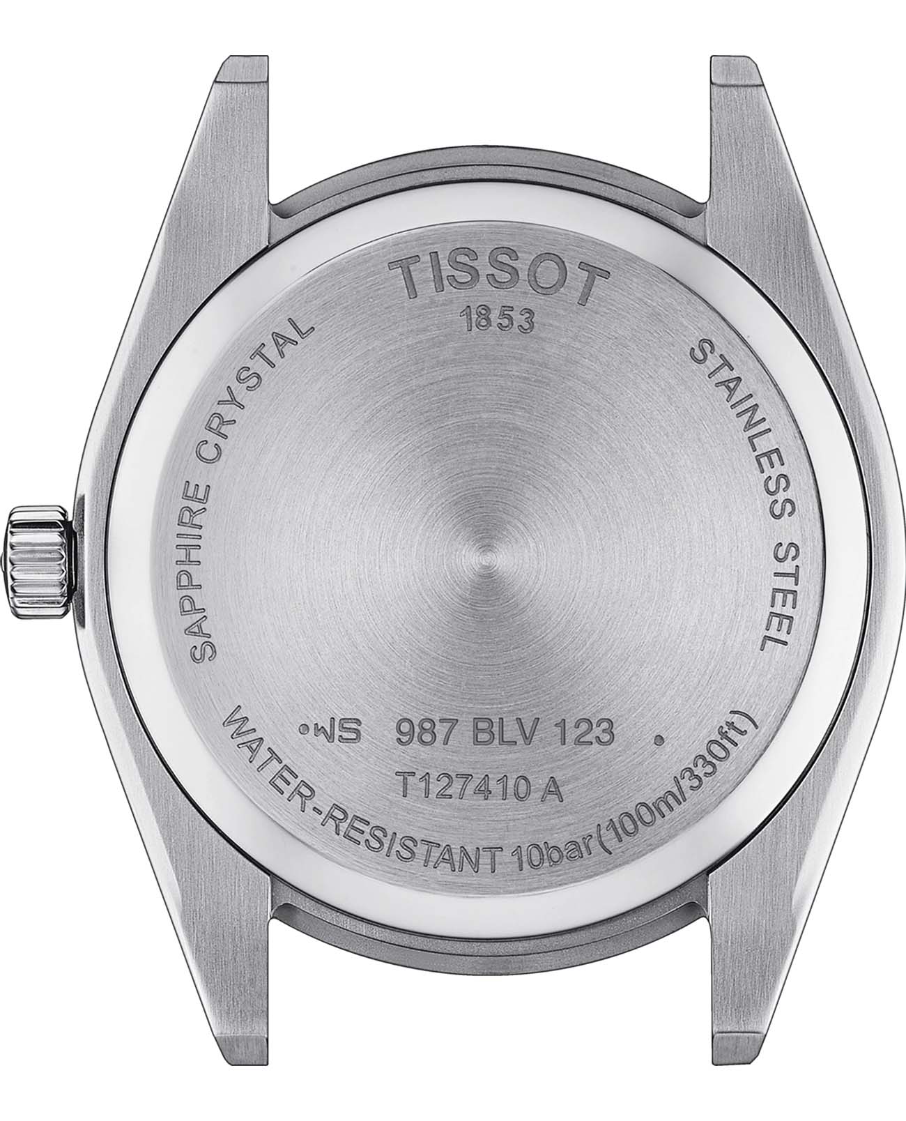 Tissot Tissot Gentleman T127.410.16.031.01, t-classic швейцария мужские часы на браслете кожаный боковой вид